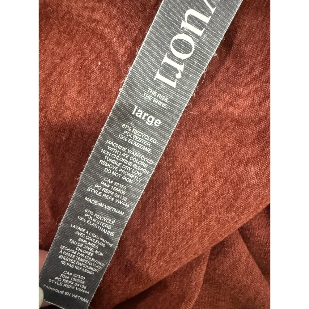 Vuori Clean Elevation Leggings Women's L Rose Heather High Rise‎ Active Yoga - Picture 5 of 5